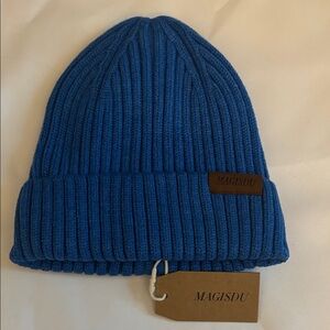 Magisdu Knit Beanie Blue Unisex